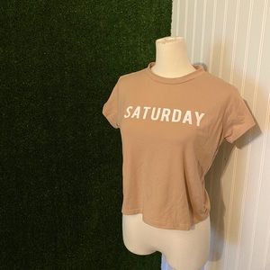 PacSun LA Hearts Short Sleeve Skimmer "Saturday" T-shirt